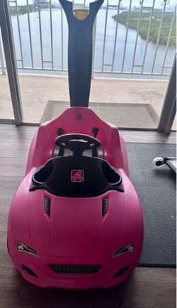 Pink Push Ride-On Car for Kids