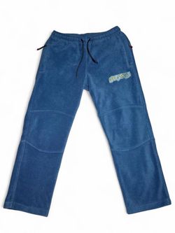 Vintage Y2K Burton Fleece Sweat Pants Snowboard Streetwear Lounge wear 90s Blue *DeadStock* 2000/2004 - Size Small  #vintagestreetwear #2000sfashion  