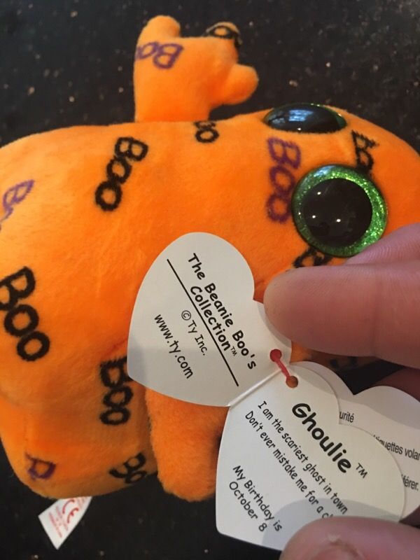 TY beanie baby Halloween trick-or-treat doll Limited seasonal rare
