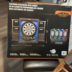 Electronic Dart Board With Cabinet 