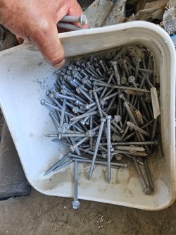 3/8 x 4.5” Hex Screws Moving everything must go