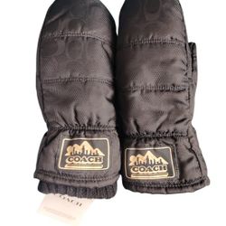Signature NYL Coach puffy gloves