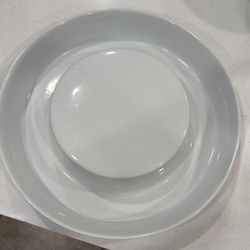 Fitz & Floyd Everyday White (Porcelain) Cheese And Cracker Server