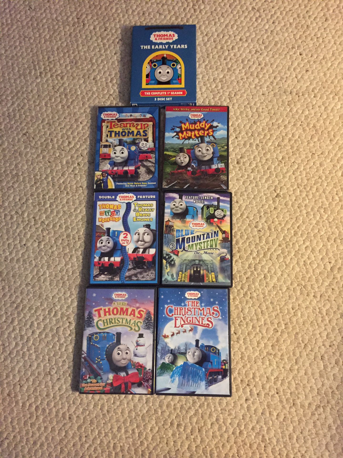 Thomas the Tank Engine DVD’s. New and Rarely Used