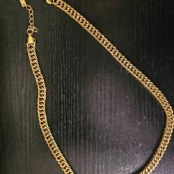 14k Gold Curb Chain Necklace