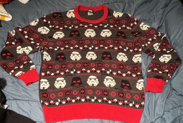 Star Wars Darth Vader - Stormtroopers Officially Licensed Christmas / Holiday Sweater. Men’s Size: XL. Only Worn Last Season. SALE $20.00