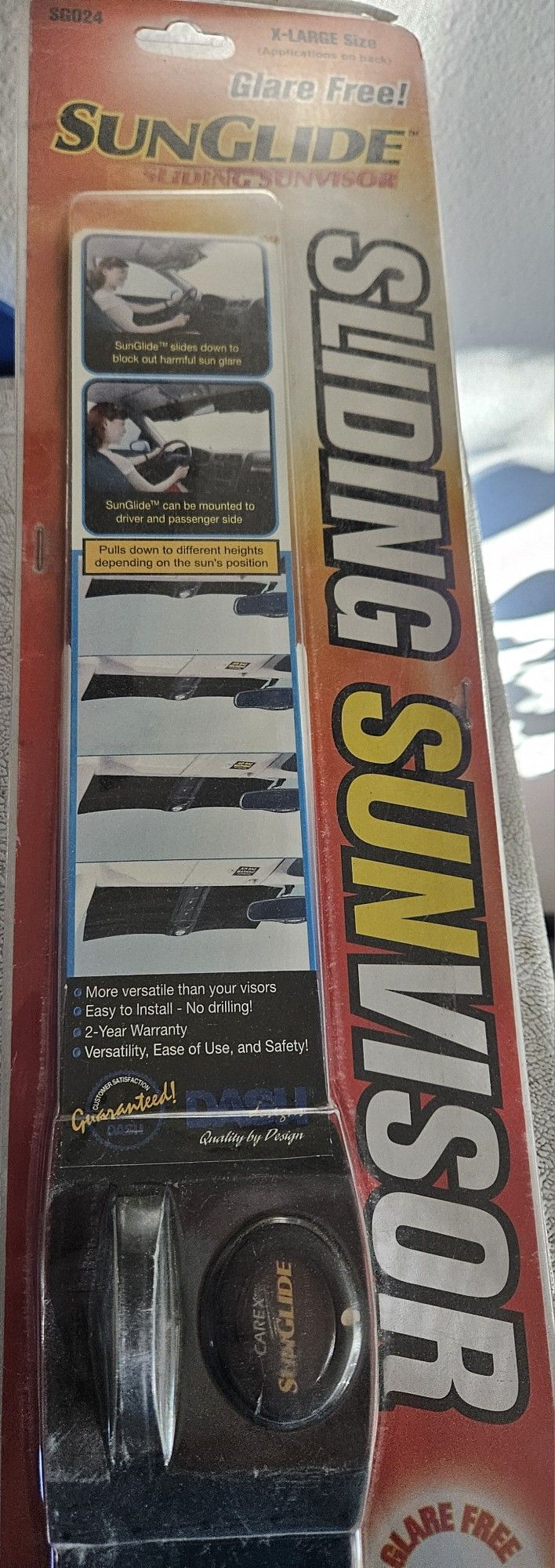 X-Large Sun Glide Sliding Sun-visor for Truck, Car, SUV windshield