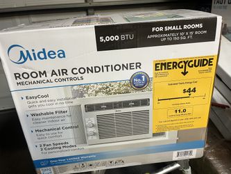 Midea 5,000 BTU 150 Sq ft Mechanical Window Air Conditioner, White, MAW05M1WWT, New