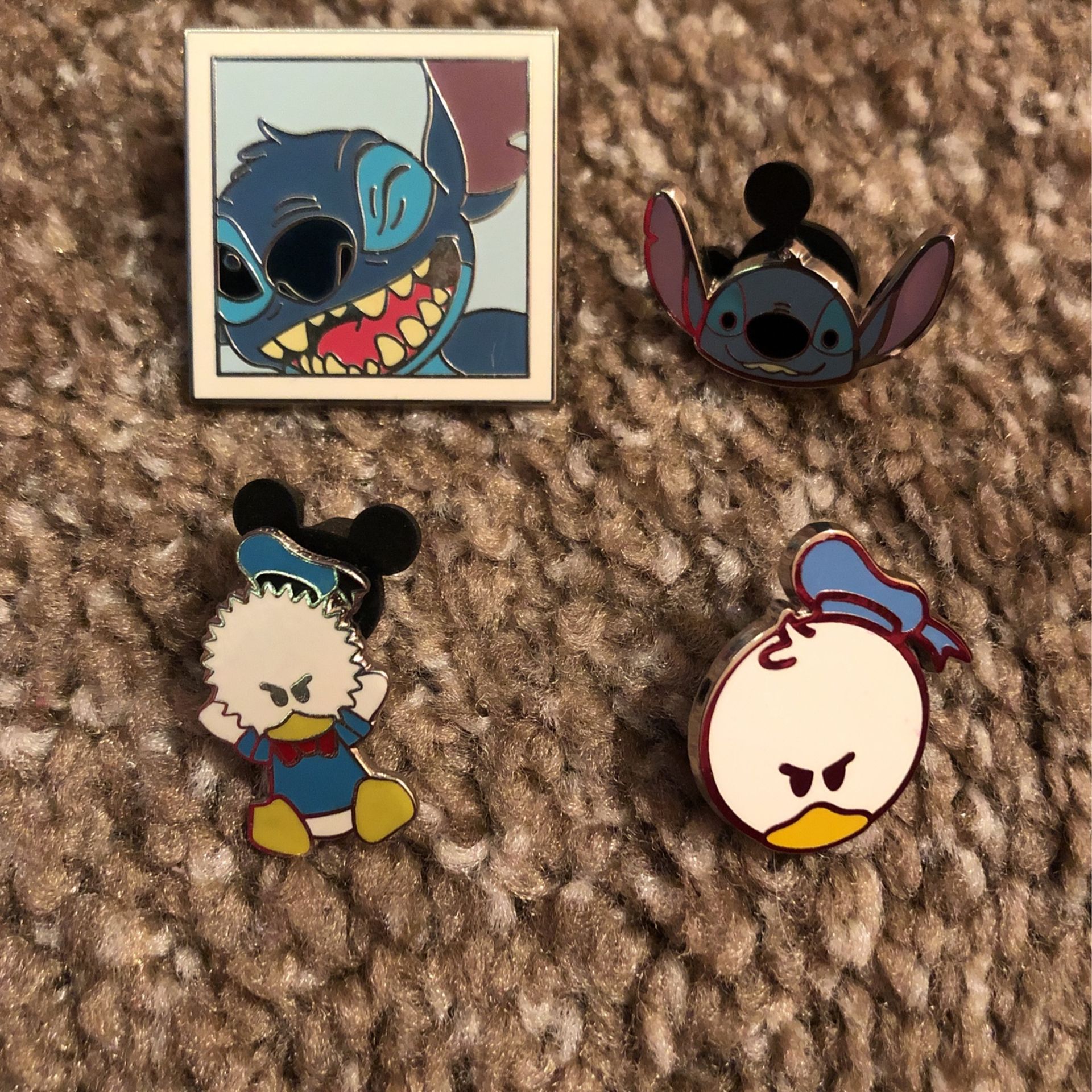 Disney Trading Pins, Stitch And Donald Duck Collectible Pins $10 Each