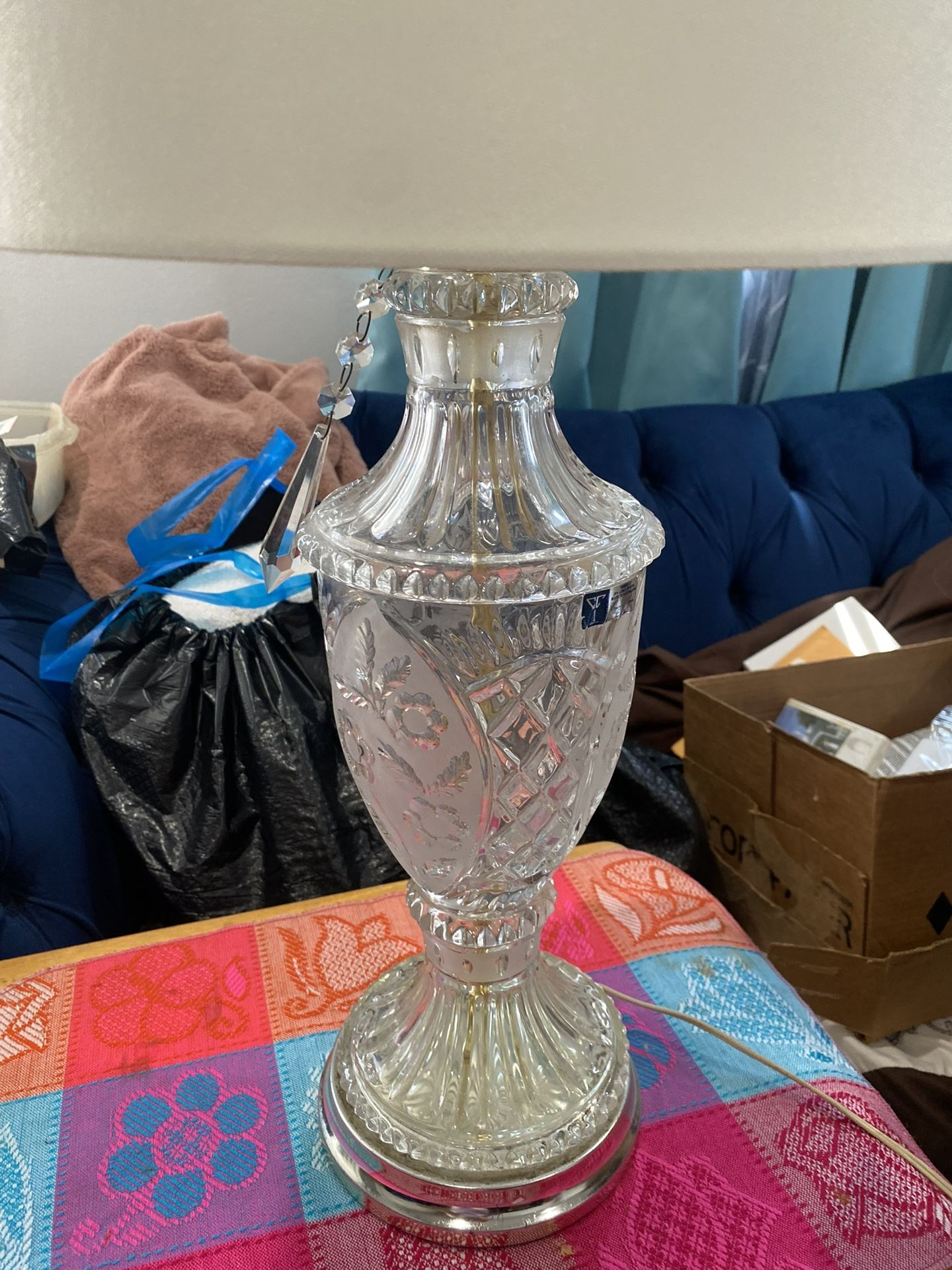 Yugoslavia Crystal Lamp