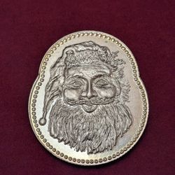 Silver .999 Santa Claus 🎅 Merry Christmas 1 ounce ~ Vintage 