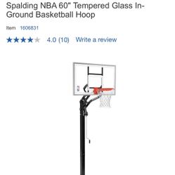 Spaulding basketball hoop
