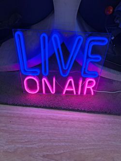 NEON LIGHT LIVE ON AIR GREAT FOR PODCAST FOR OTHER USE