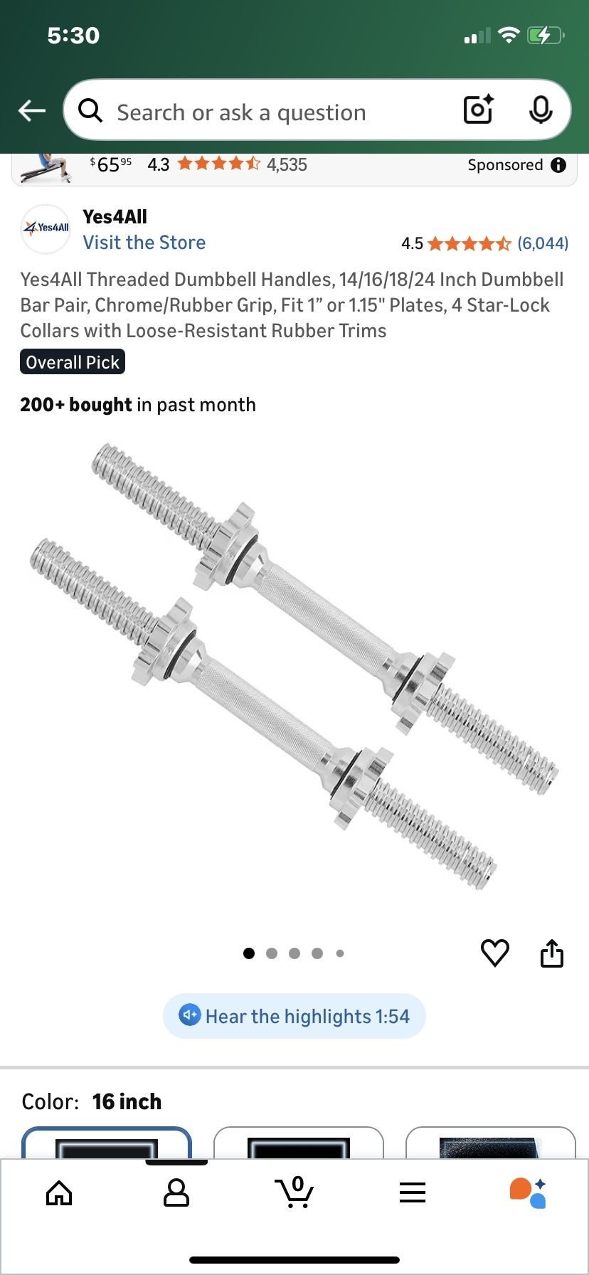 Solid Barbell / Dumbbells (New)