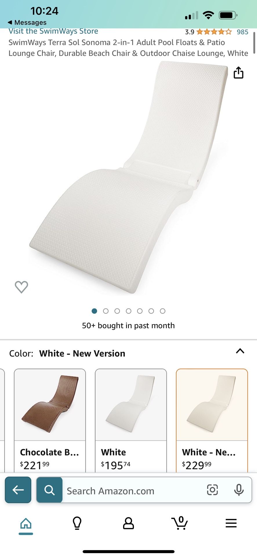 SwimWays Terra Sol Sonoma 2in1 Adult Pool Floats & Patio Lounge Chair