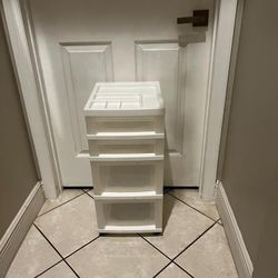Rolling Cart 4 Plastic Drawers Storage Organizers 