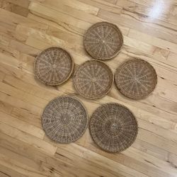 Wicker Plates For Wall Art (6)