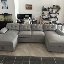 💥 Wayfair Sectional Couch w/ Storage & Pull-Out Bed - $200 (Must Pick Up)