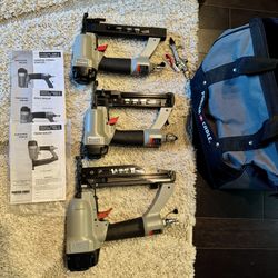 Porter Cable Nail Gun Set – Brad, Finish Nailer & Stapler (Full Kit)