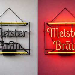 Vintage 1986 Meister Brau Neon Beer Sign – Original Universal Electric – Works Perfect