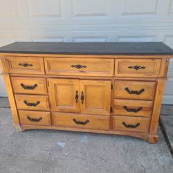 10 Drawer Dresser 64"L x 18" W x 38"H