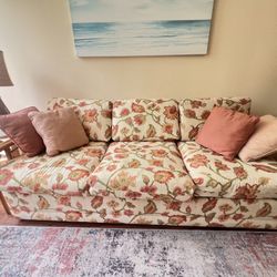 Sofa, Chair, Footstool, Rattan.