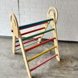 Kids Pickler Triangle Wooden Montessori Climbing Toy 