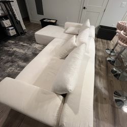 White Sectional Modular Sofa 