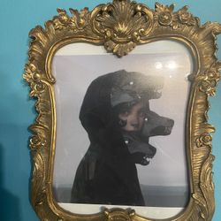 Child With Wolves Art Piece And Frame