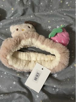 Hello Kitty Plush Headband with Strawberry