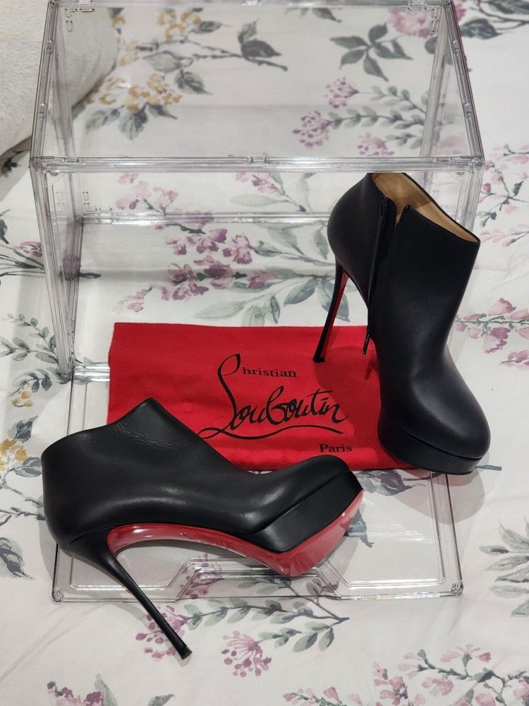 Christian Louboutin Dirdibootie 130 Calf platform stiletto 39.5