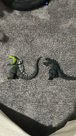 Godzilla movable action figures.