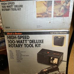 Black & Decker High-Speed 100- Watt Deluxe Rotary Tool Kit