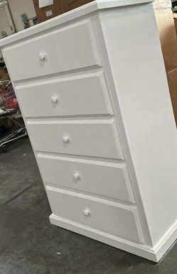 5 drawer white pine