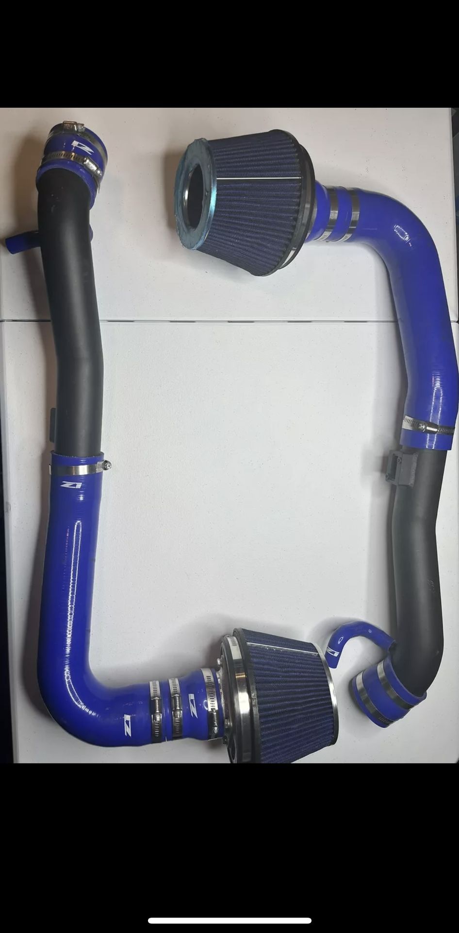 Z1 Black & Blue 370Z / G37 RACE Cold Air Intake Kit - CARB LEGAL LIKE NEW