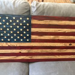 Wood American Flag