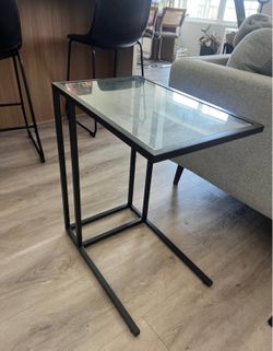 Black IKEA side table