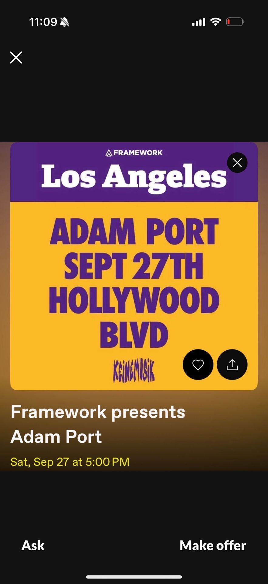 Adam Port Hollywood 9/27