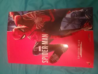 New In Box Is Advanced Battle Suit Spiderman  From Game Made By Hot Toys