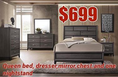 5 PCs bedroom set