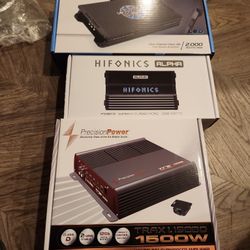 New Amps With Warranty Hifonics Soundstream Precision Power 