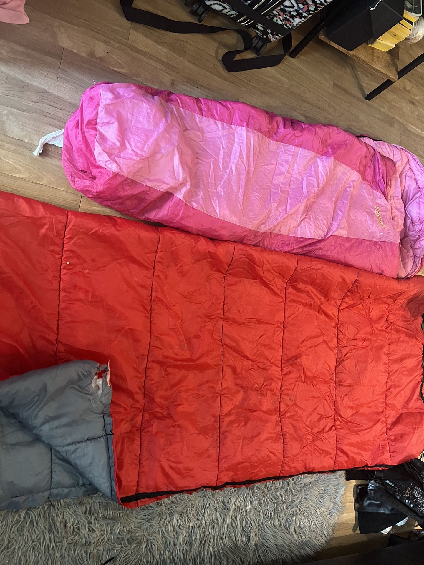 2 Kids Size Sleeping Bags