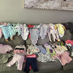 FREE used baby girl clothes