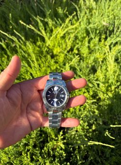 41mm men’s luxury watch blue face