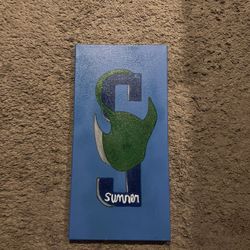 Homemade “Sumner” Stingray Painted Canvas