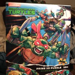 New Ninja Turtles Prime 3D Puzzle 500 Pieces