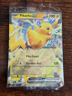 Pokémon Pikachu ex and Eiscue ex Sealed Cards