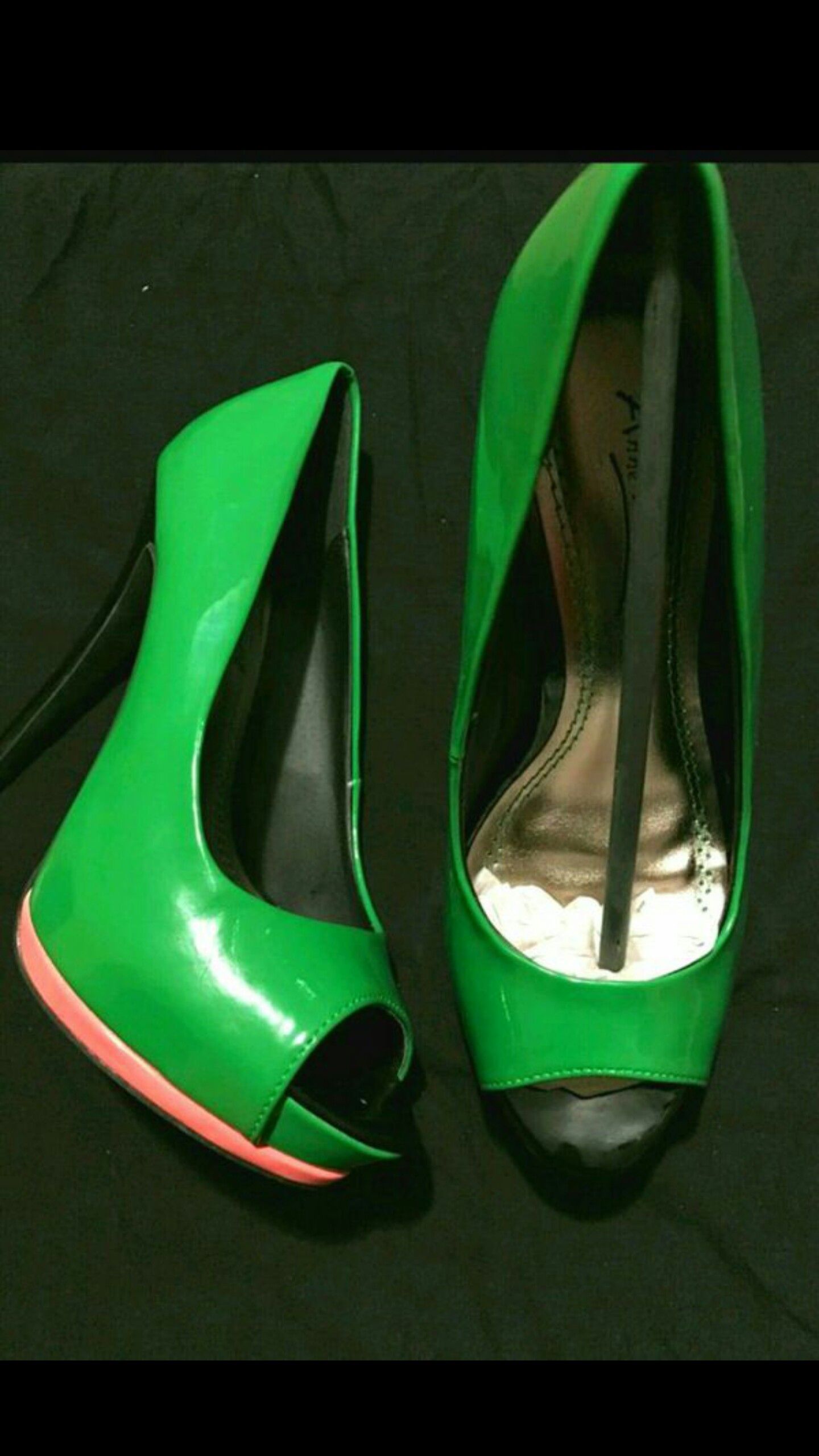 Neon color heel shoes sandal women