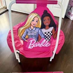 - Barbie Hearts Indoor Mini Trampoline with Handle for Toddler 