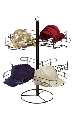 Cap Rack, 2 Tier, Rotating, Countertop. In Original Box. Never Used.